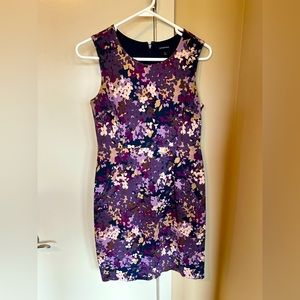 Lands End Purple and Floral Dress Size 4